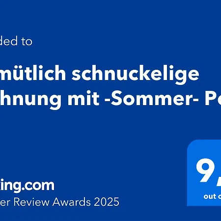 Gemütlich Schnuckelige Mit -sommer- Pool